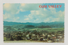 Aerial View Ojai Valley California Postcard Unposted picture