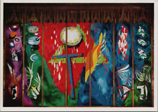 French Woven Abstract Tapestry '65 Holy Trinity John Piper Chichester Cathedral picture