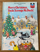 Walt Disney Presents Merry Christmas, Uncle Scrooge McDuck 1980 Hardcover picture