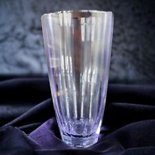 1960s Bohemian Neodymium Alexandrite Glass Vase Val Saint Lambert Signed Antique picture