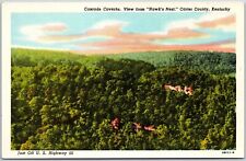 Cascade Governs A View From Hawks Nest Quarter Carter County Kentucky Postcard picture