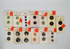 Vintage Streamline Buttons 13 Cards Imported Varieties picture