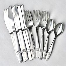 Vintage Western Airlines silverware - 27 Piece Knife Fork Spoon Lot Wessco Japan picture