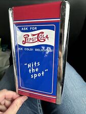 Vintage Pepsi Cola “Hits The Spot” Napkin Dispenser Tabletop Display RARE picture