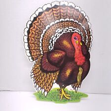 Vintage Beistle Thanksgiving TOM Turkey Die Cut Single Side picture