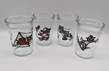 Vintage Welch’s Jelly Jar Glasses - 1990 Tom & Jerry - Complete Set of 4 picture