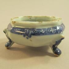 Chinese Export Floral Blue Footed Open Salt c. 1770 As Is picture
