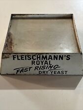 Vintage/antique Fleischmann’s  royal rising dry yeast metal display picture