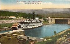 Oregon Bailey Gatzert Sternwheeler Steamer Ship Antique Columbia Postcard c1910 picture