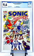 Sonic the Hedgehog #1 CGC 9.6 WP 1993 1st Issue Archie JUST GRADED CLEAR CASE picture