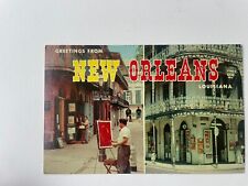 Postcard “Greetings From New Orleans Louisiana USA” Unposted 50s Vintage picture