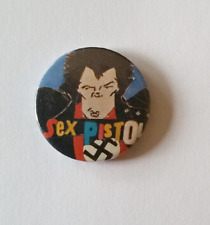 SEX PISTOLS Pinback Sid Vicious Vintage 1977 Punk Badge Button New Wave UK Rare  picture