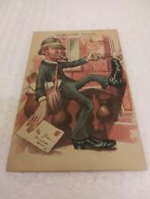 Antique The Welcome Visitor Nine O'clock Washing Indianapolis Indiana Trade Card picture