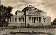 1930'S. JAMES BLACKSTONE MEMORIAL LIBRARY. BRANFORD, CT. POSTCARD. V23 picture