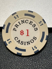 $1 PRINCESS CASINO CHIP POKER CHIP  NEVADA CRUISE SHIP GAMBLING TOKEN picture