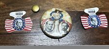 William Jennings Bryan Campaign button, 1908 Bryan & Taft clip on's picture