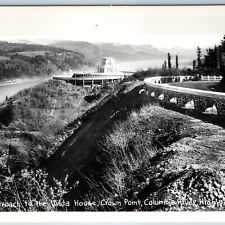 c1940s Corbett, Ore Vista House RPPC Crown Point Columbia River Hwy Sawyers A199 picture