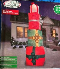 2022 Gemmy 20’ Colossal Lighted Stack Of Christmas Presents inflatable Airblown picture