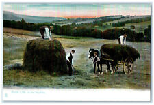 c1910 In The Hayfield Series 1421 Unposted Rural Lfie Tuck Art Postcard picture