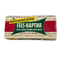 Fels Naptha Heavy Duty Laundry Bar Soap 6.5 oz Vintage Original Sealed Purex USA picture
