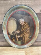 Antique Taylor Hardware Co Stamped Beer Tray No 40 Toothless Monk picture