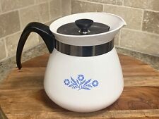 Vintage Cornflower Blue Corning Ware 2qt 8c 64 Oz Coffee Tea Pot Kettle (12F) picture