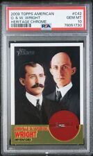 2009 Topps American Heritage Chrome Orville & Wilbur Wright  /1776 #C42 PSA 10 picture