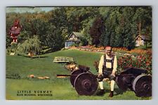Blue Mounds WI-Wisconsin, Little Norway, c1949 Antique Vintage Souvenir Postcard picture