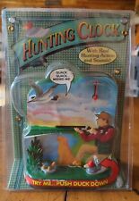 Vintage Original Duck Hunting Clock w Funny Sounds & Movement Great Gift - READ picture