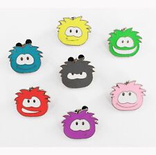 7 Disney Club Penguin Puffles Set Yellow, Blue, Green, Gray, Purple, Pink, Coral picture