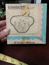 Vintage 1959 EGGBERT 36 Baby/Maternity Novelty Cocktail Napkins in Orig Box picture