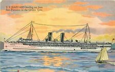 C-1910 Steamship SS Harvard SS Yale Los Angeles Times Mirror Postcard 20-12643 picture