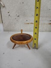 Vintage 1960s USSR Soviet Russia UFO shaped wooden Jewelry Box picture