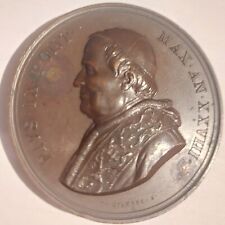Bronze Medal by Bianchi-Piux IX-(1846-1878)-Annual Medal- 1873A. - XXVIII- Roma- picture
