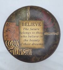 Believe Inspirational Wall Plate with Hanger Decoration Wall Art 10 Inches picture