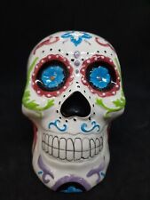 Sugar Skull Dia De Los Muertos Ceramic Colorful Skull Day Of The Dead Large picture
