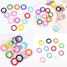 US 12-24Pc Spring O Rings Round Carabiner Snap Clip 28MM Zinc Alloy Round Key  picture