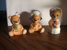 HOMCO Thanksgiving Bears set of 3 5312 picture