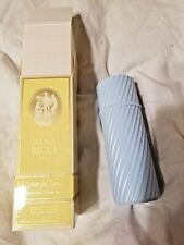 nina ricci sparkling foam bath vtg 5 oz maybe used once  blue bottle 5.5 in tall picture