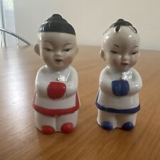 Vintage Hand Painted Oriental Asian Chinese Couple Figurines Made in Japan picture