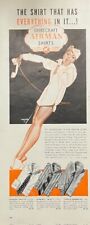 Rare 1940's Vintage Original Airman Shirts Ad Army w/ Beautiful Woman Legs WW2 picture