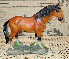 Vintage Standing Life-Like Stallion Horse Figurine Sculpture 6