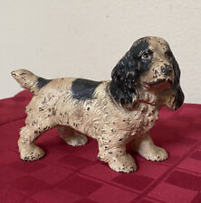 1930s Antique Solid Cast Iron Hubley Cocker Spaniel Dog Solid Heavy Figurine 5lb picture