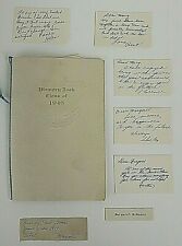 1946 Memory Book Peoria Illinois Girls Catholic School Calling Cards Autographs picture