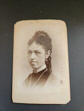 Beautiful AFRICAN-AMERICAN Woman From Wisconsin 1880s CDV Photo Antique  picture