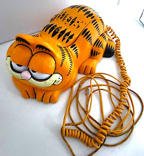 VINTAGE TYCO 80'S GARFIELD CAT LANDLINE WITH HANDSET & PHONE CORD UNTESTED picture