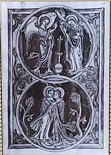 Annunciation & Visitation, Psalter of St Louis & ... Magic Lantern Glass Slide, picture