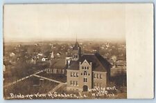Sanborn Iowa IA Postcard RPPC Photo Birds Eye View Looking West From Water Tank picture