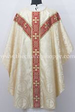 Metallic gold gothic vestment & stole set ,Gothic chasuble ,casula ,casel, NEW picture