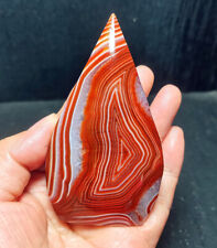 TOP 147G Natural Polished Silk Banded Lace Agate Crystal Madagascar WYY2420 picture
